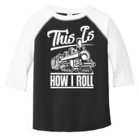 This Is How I Roll Train Engineer & Railroad Lovers TShirt Toddler Fine Jersey T-Shirt