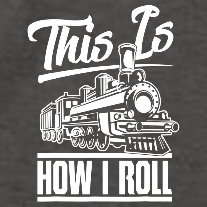 This Is How I Roll Train Engineer & Railroad Lovers TShirt Vector Backpack