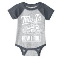 This Is How I Roll Train Engineer & Railroad Lovers TShirt Infant Baby Jersey Bodysuit