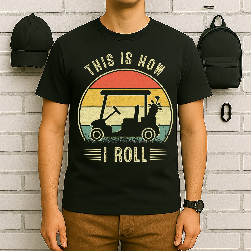 This Is How I Roll Funny Golf Cart Sport Golfing T-Shirt