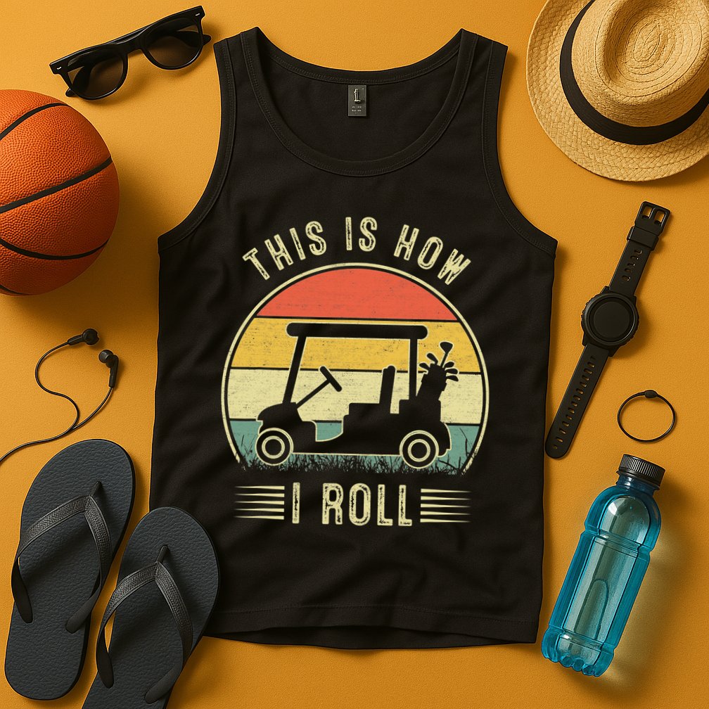 This Is How I Roll Funny Golf Cart Sport Golfing Tank Top