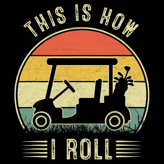 This Is How I Roll Funny Golf Cart Sport Golfing Toddler T-Shirt