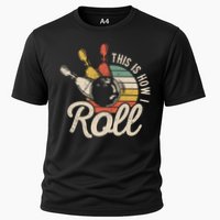 This Is How I Roll Retro Bowling Bowler Funny Gift Great Gift Cooling Performance Crew T-Shirt