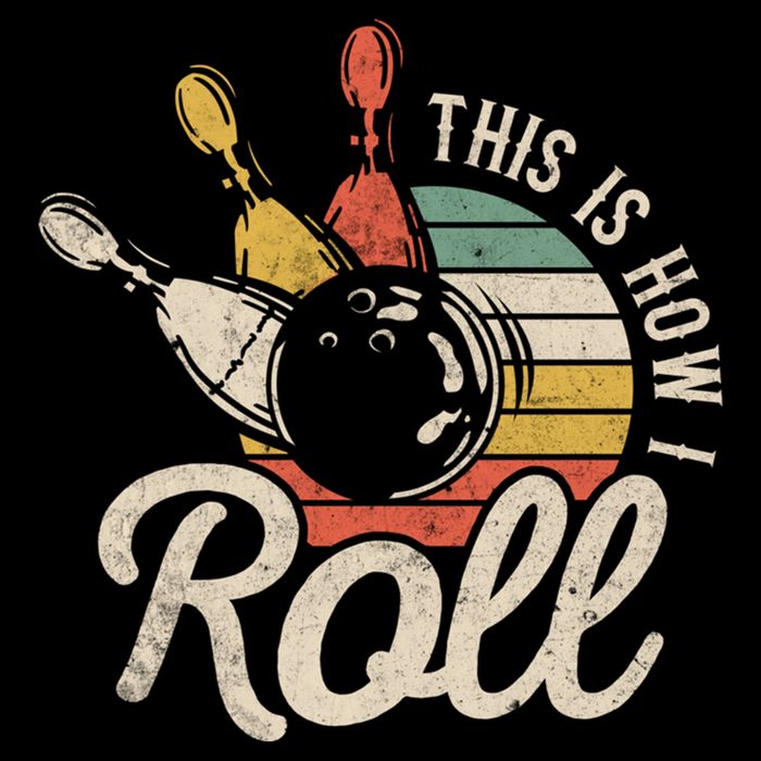 This Is How I Roll Retro Bowling Bowler Funny Gift Great Gift Cooling Performance Crew T-Shirt