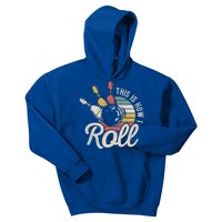 This Is How I Roll Retro Bowling Bowler Funny Gift Great Gift Kids Hoodie