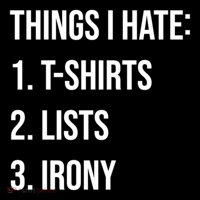 Things I Hate Great Gift List Irony Things I Hate Cute Gift Drawstring Bag