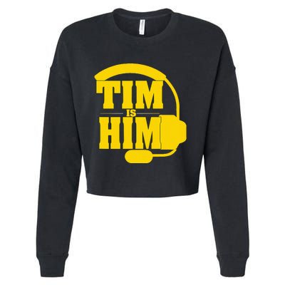 Tim Is Him Cropped Pullover Crew