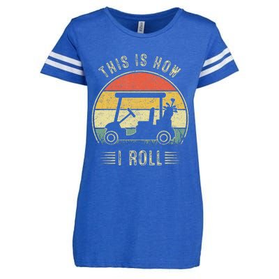 This Is How I Roll Golf Cart Enza Ladies Jersey Football T-Shirt