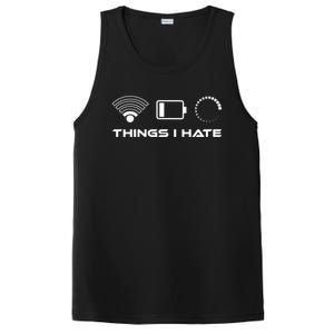 Things I Hate Cute Gift Bad Wlan Signal Nerd Gaming Lifestyle Gift PosiCharge Competitor Tank