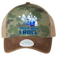 This Is How I Roll Bowling Cool Gift Legacy Tie Dye Trucker Hat