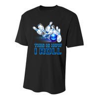 This Is How I Roll Bowling Cool Gift Youth Performance Sprint T-Shirt