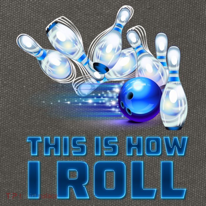 This Is How I Roll Bowling Cool Gift Cotton Canvas Backpack
