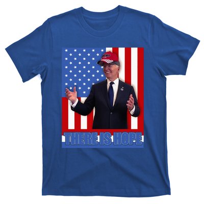 There Is Hope Joe Biden Wearing Trump Hat T-Shirt