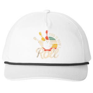 This Is How I Roll Retro Bowling Team Bowler Women Men Snapback Five-Panel Rope Hat