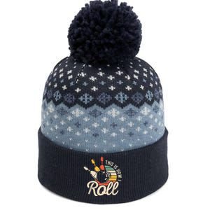 This Is How I Roll Retro Bowling Team Bowler Women Men The Baniff Cuffed Pom Beanie