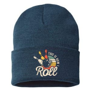 This Is How I Roll Retro Bowling Team Bowler Women Men Sustainable Knit Beanie