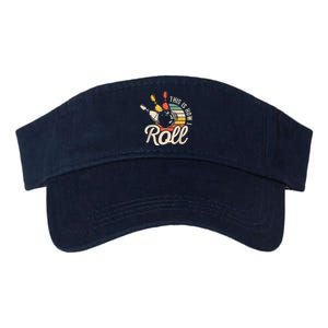 This Is How I Roll Retro Bowling Team Bowler Women Men Valucap Bio-Washed Visor