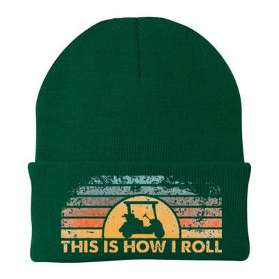 This Is How I Roll Vintage Golf Cart Knit Cap Winter Beanie