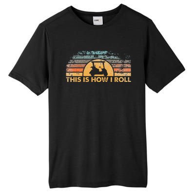 This Is How I Roll Vintage Golf Cart Tall Fusion ChromaSoft Performance T-Shirt