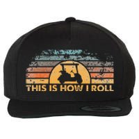 This Is How I Roll Vintage Golf Cart Wool Snapback Cap