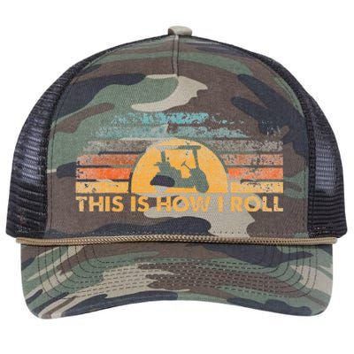 This Is How I Roll Vintage Golf Cart Retro Rope Trucker Hat Cap