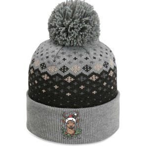 This Is How I Feel Cute Reindeer Christmas Xmas Holiday The Baniff Cuffed Pom Beanie