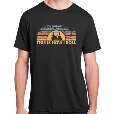 This Is How I Roll Vintage Golf Cart Adult ChromaSoft Performance T-Shirt