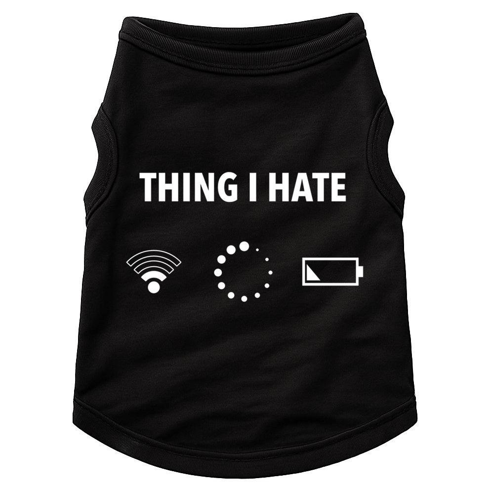 Things I Hate Gift Funny Computer Gamers Nerds And Geeks Gift Doggie Tank