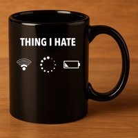 Things I Hate Gift Funny Computer Gamers Nerds And Geeks Gift 11oz C Handle Ceramic Mug