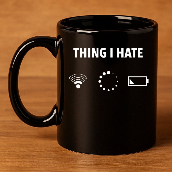 Things I Hate Gift Funny Computer Gamers Nerds And Geeks Gift 11oz C Handle Ceramic Mug