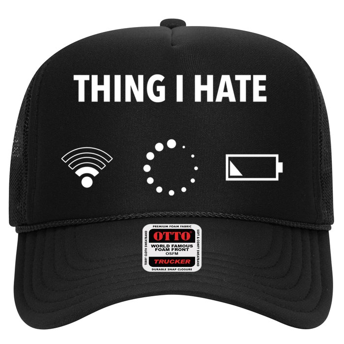 Things I Hate Gift Funny Computer Gamers Nerds And Geeks Gift Trucker Hat