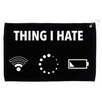 Things I Hate Gift Funny Computer Gamers Nerds And Geeks Gift Grommeted Golf Towel