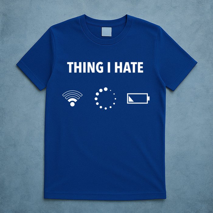 Things I Hate Gift Funny Computer Gamers Nerds And Geeks Gift T-Shirt