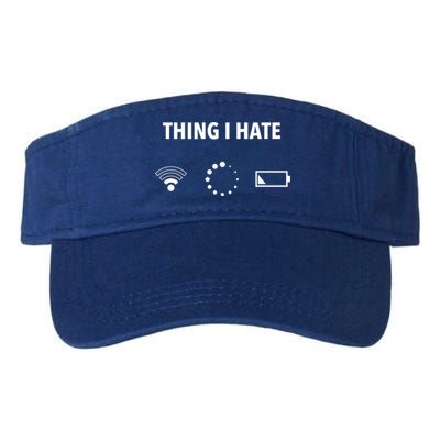 Things I Hate Gift Funny Computer Gamers Nerds And Geeks Gift Visor
