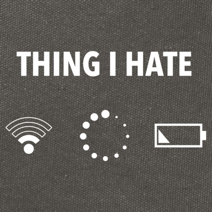 Things I Hate Gift Funny Computer Gamers Nerds And Geeks Gift Cotton Canvas Backpack