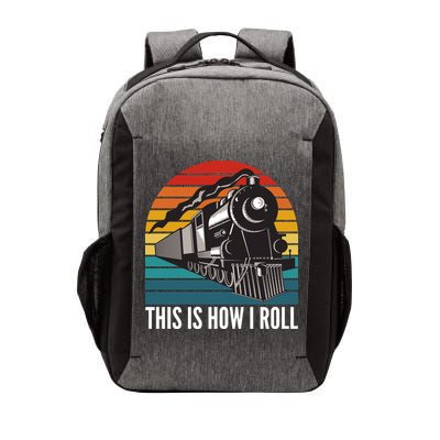 This Is How I Roll Train, Funny Locomotive & Railroad Lover Vector Backpack