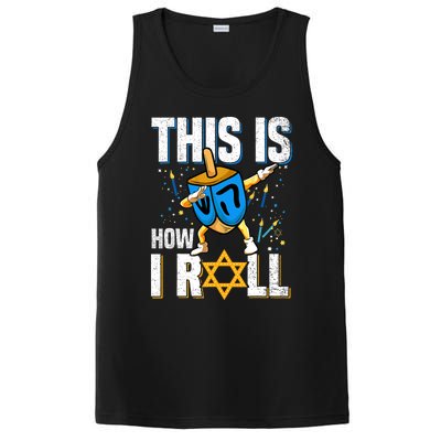 This Is How I Roll Hanukkah Dreidel Chanukah Jew Gift PosiCharge Competitor Tank