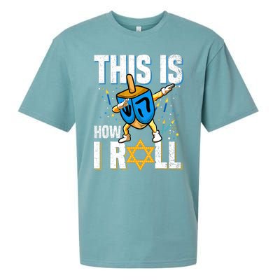 This Is How I Roll Hanukkah Dreidel Chanukah Jew Gift Sueded Cloud Jersey T-Shirt