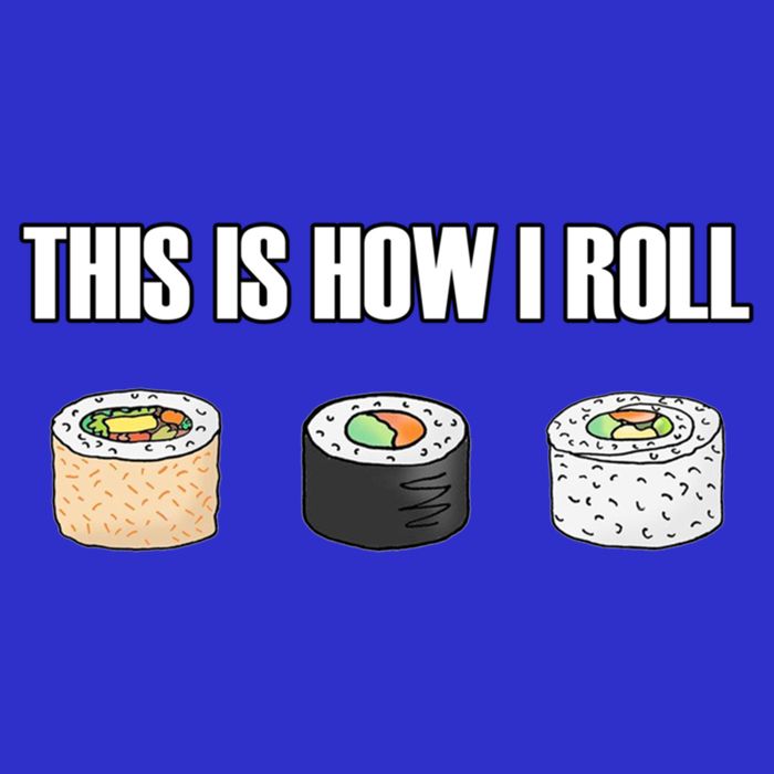 This Is How I Roll Japanese Sushi Lover Funny Gift Stripe Pom Pom Beanie
