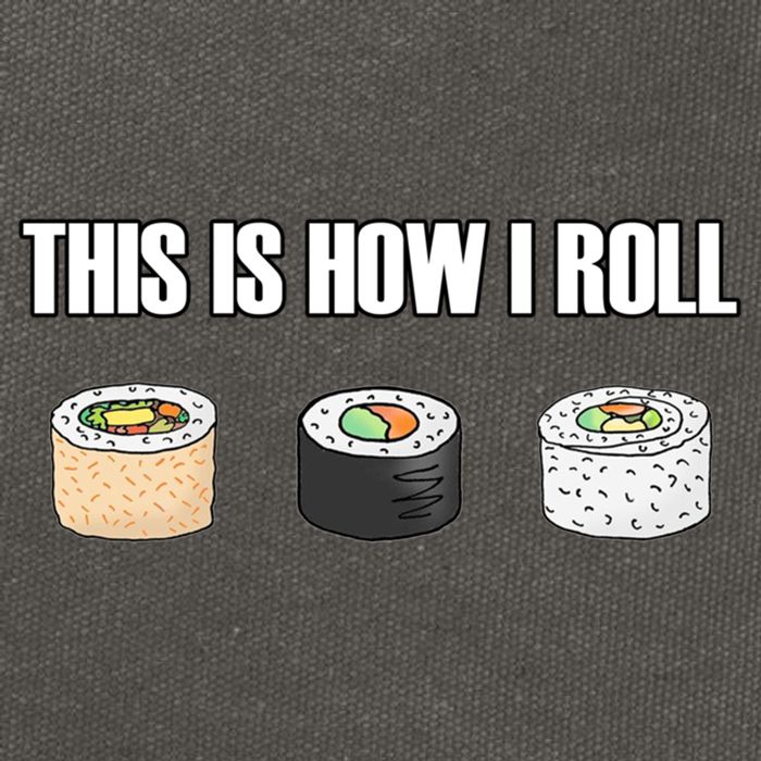 This Is How I Roll Japanese Sushi Lover Funny Gift Cotton Canvas Backpack