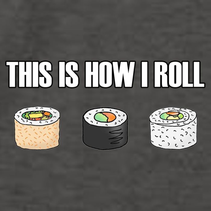This Is How I Roll Japanese Sushi Lover Funny Gift Vector Backpack