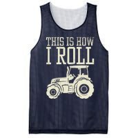 This Is How I Roll Tractor Farm Truck Farming Farmer Gift Mesh Reversible Basketball Jersey Tank