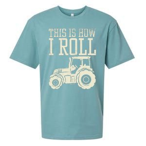 This Is How I Roll Tractor Farm Truck Farming Farmer Gift Sueded Cloud Jersey T-Shirt