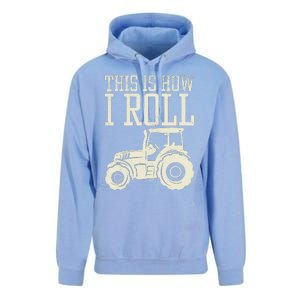 This Is How I Roll Tractor Farm Truck Farming Farmer Gift Unisex Surf Hoodie