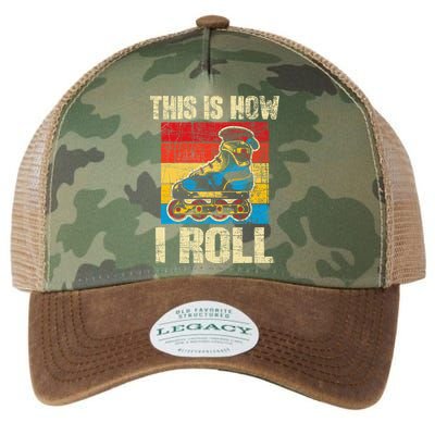 This Is How I Roll Rollerblades Skater Inline Skating Legacy Tie Dye Trucker Hat