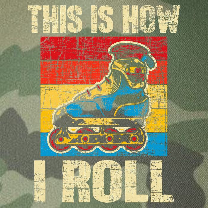 This Is How I Roll Rollerblades Skater Inline Skating Legacy Tie Dye Trucker Hat