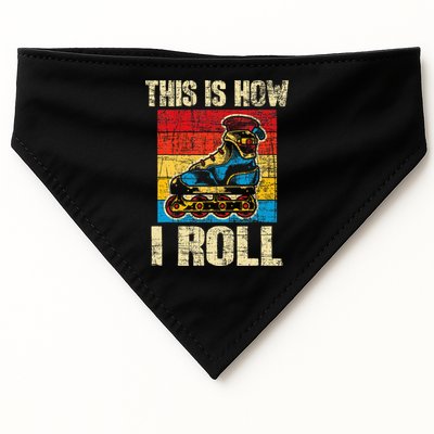 This Is How I Roll Rollerblades Skater Inline Skating USA-Made Doggie Bandana