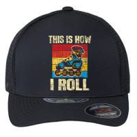 This Is How I Roll Rollerblades Skater Inline Skating Flexfit Unipanel Trucker Cap