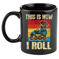 This Is How I Roll Rollerblades Skater Inline Skating 11oz C Handle Ceramic Mug