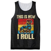 This Is How I Roll Rollerblades Skater Inline Skating Mesh Reversible Basketball Jersey Tank